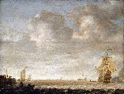 An Estuary Scene, Simon de Vlieger